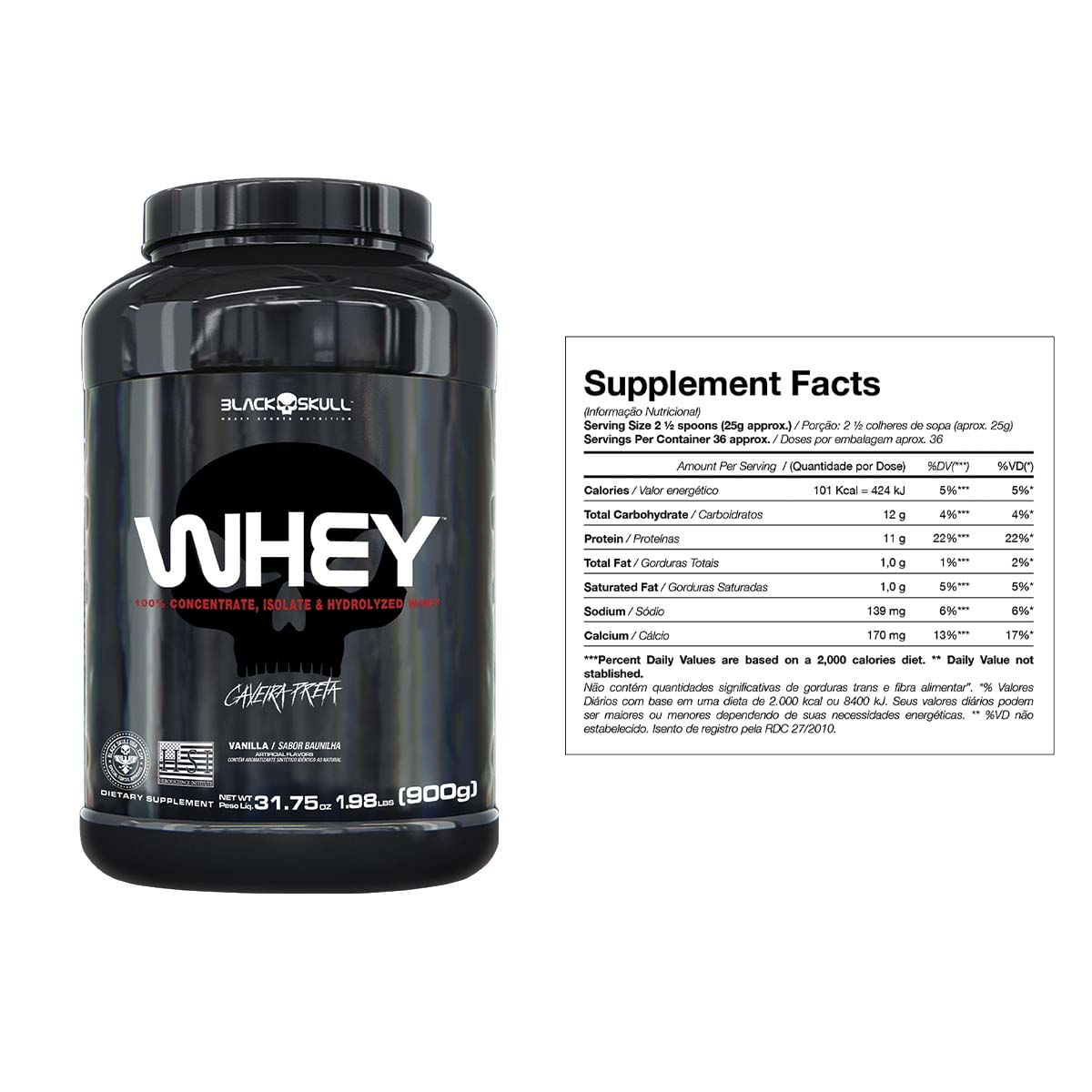 Kit whey + pré-treino bope + termogênico  - black skull kit whey + pré-treino bope + termogênico (baunilha e limão)