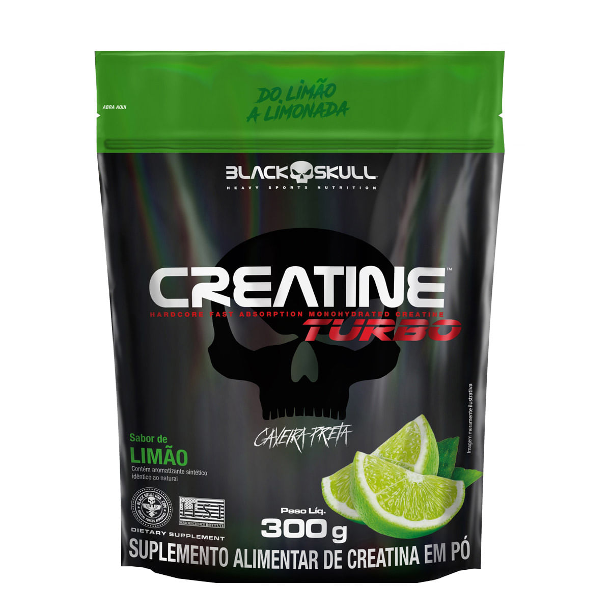 Creatine turbo - refil 300g - black skull creatine turbo - refil 300g – limão