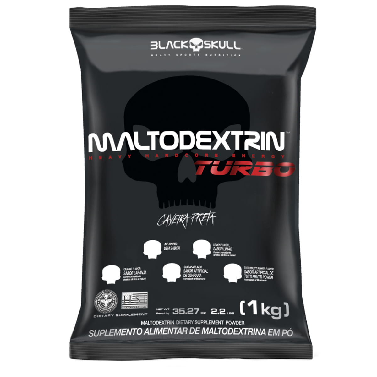 Maltodextrin turbo - refil 1kg - black skull refil maltodextrin turbo guaraná 1kg