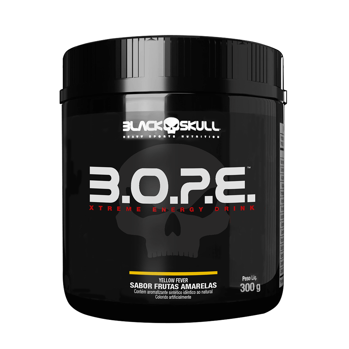 Pré treino b.o.p.e - 300g  - black skull b.o.p.e frutas amarelas 300g