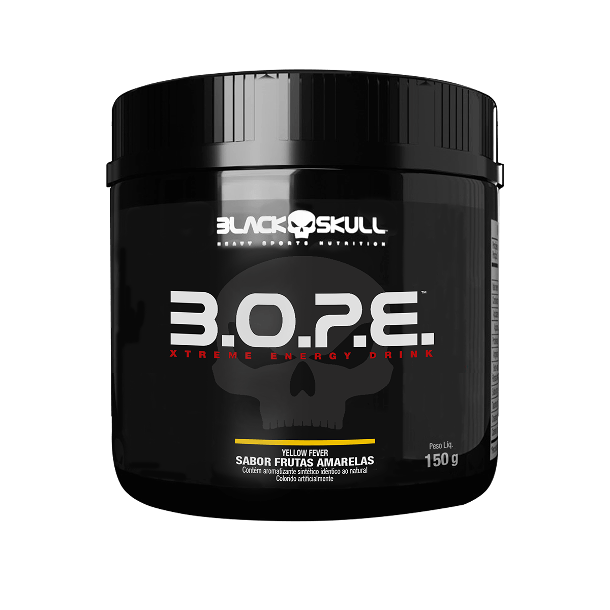 Pré treino b.o.p.e- 150g - black skull b.o.p.e frutas amarelas 150g