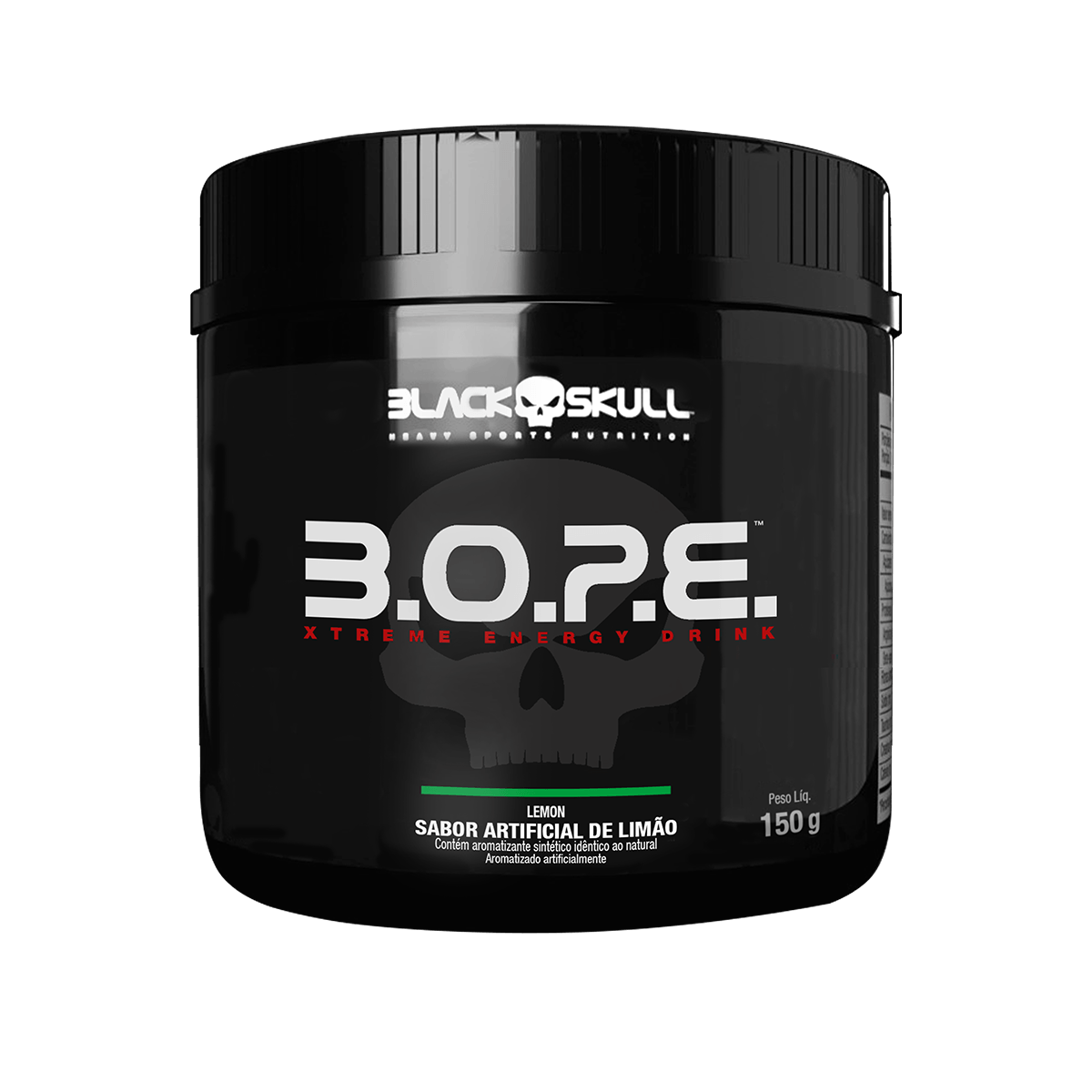 Pré treino b.o.p.e- 150g - black skull b.o.p.e limão 150g