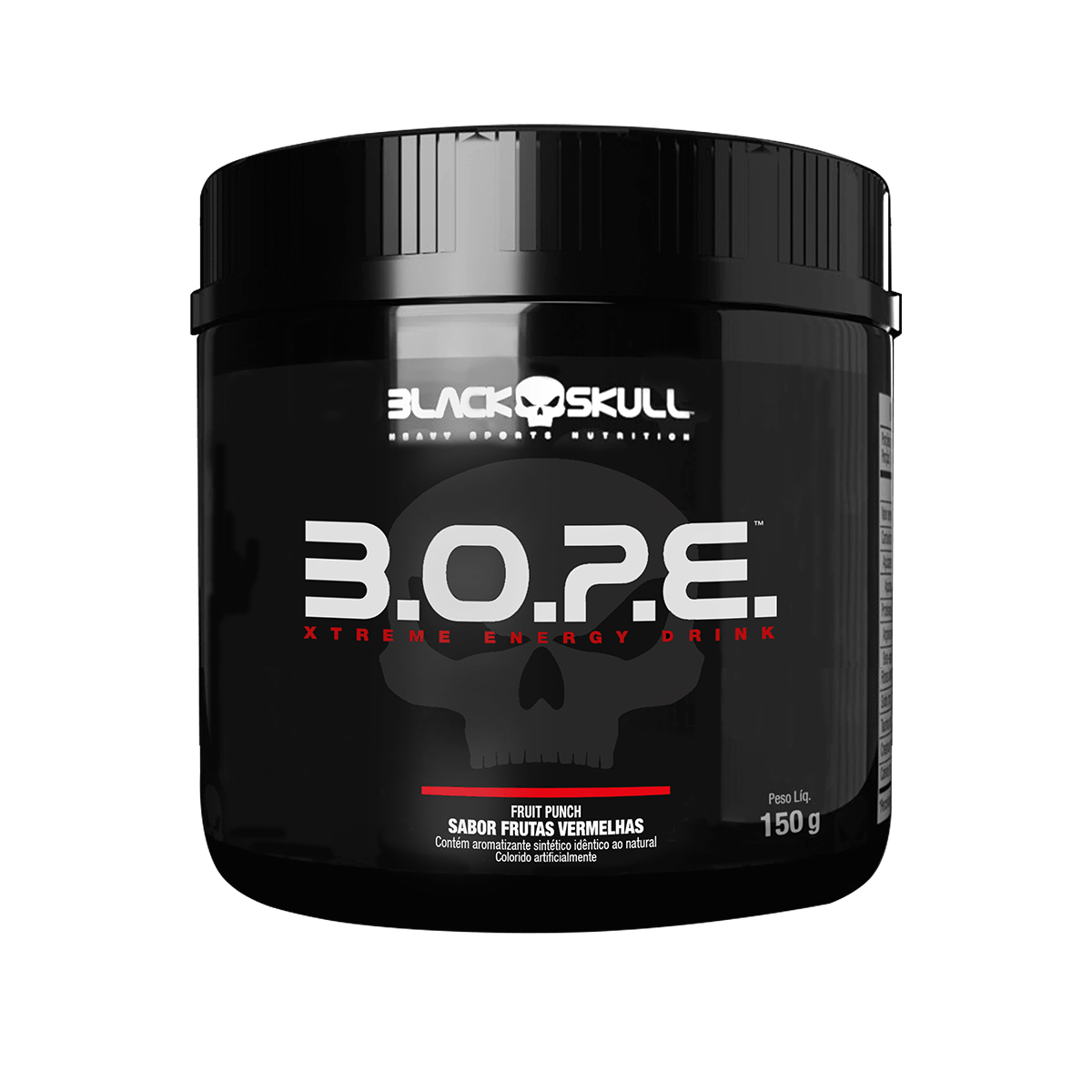 Pré treino b.o.p.e- 150g - black skull b.o.p.e fruith punch 150g