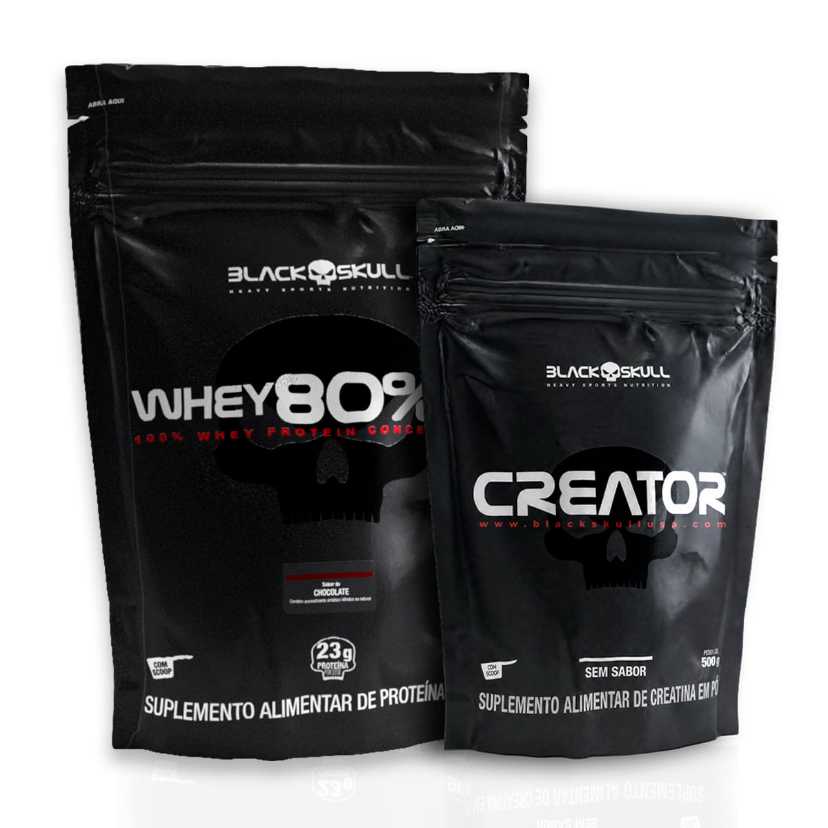 Whey 80% hd 900g + creatina creator - 500g