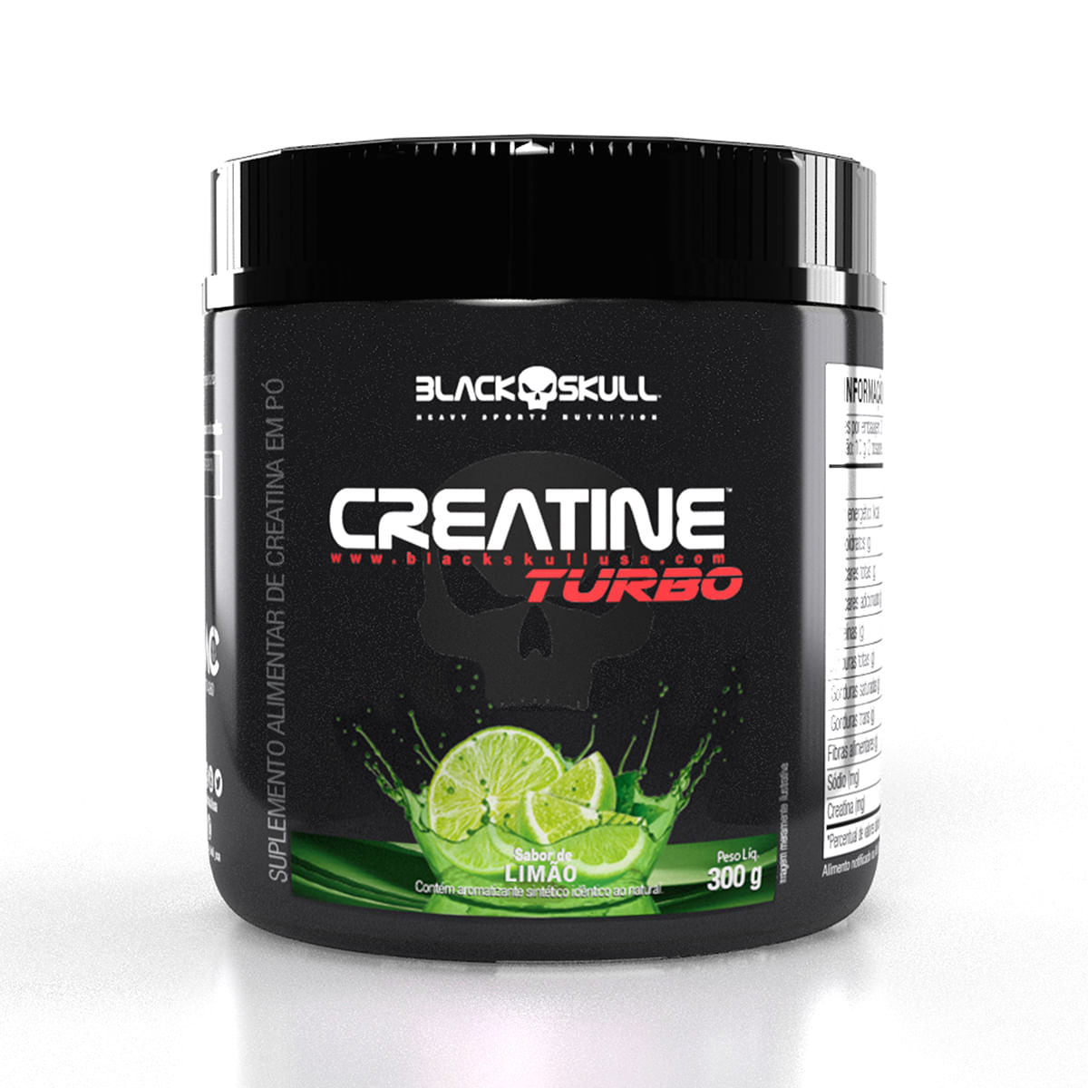 Creatine turbo - 300g - black skull creatine turbo limão 300g